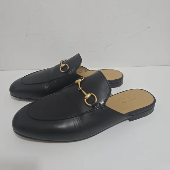 Gucci Princetown Horsebit Leather Mules, Black (Size 38) With Box - Picture 2 of 14